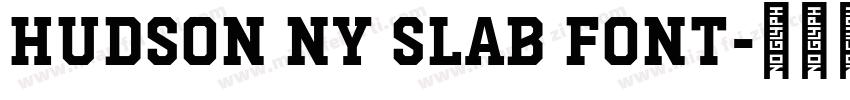 Hudson NY Slab font字体转换